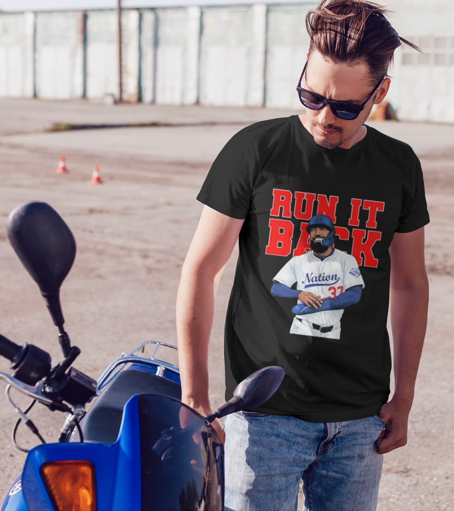 Dodgers Nation Run It Back Baseball Player 37 T-Shirt