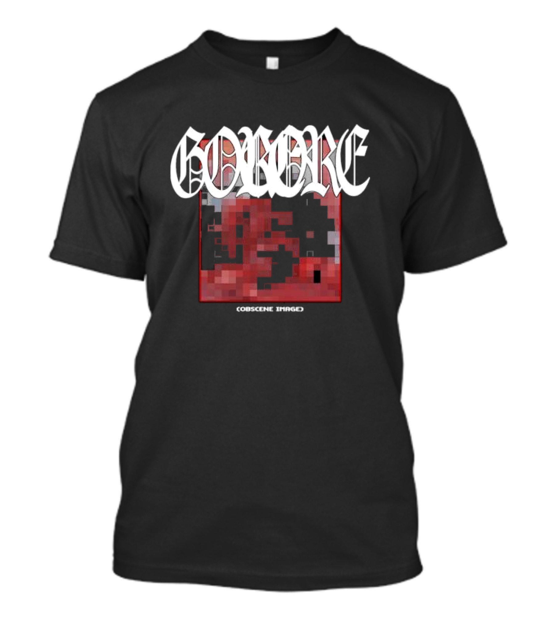 Gorecore Obscene Image Date Back T-Shirt