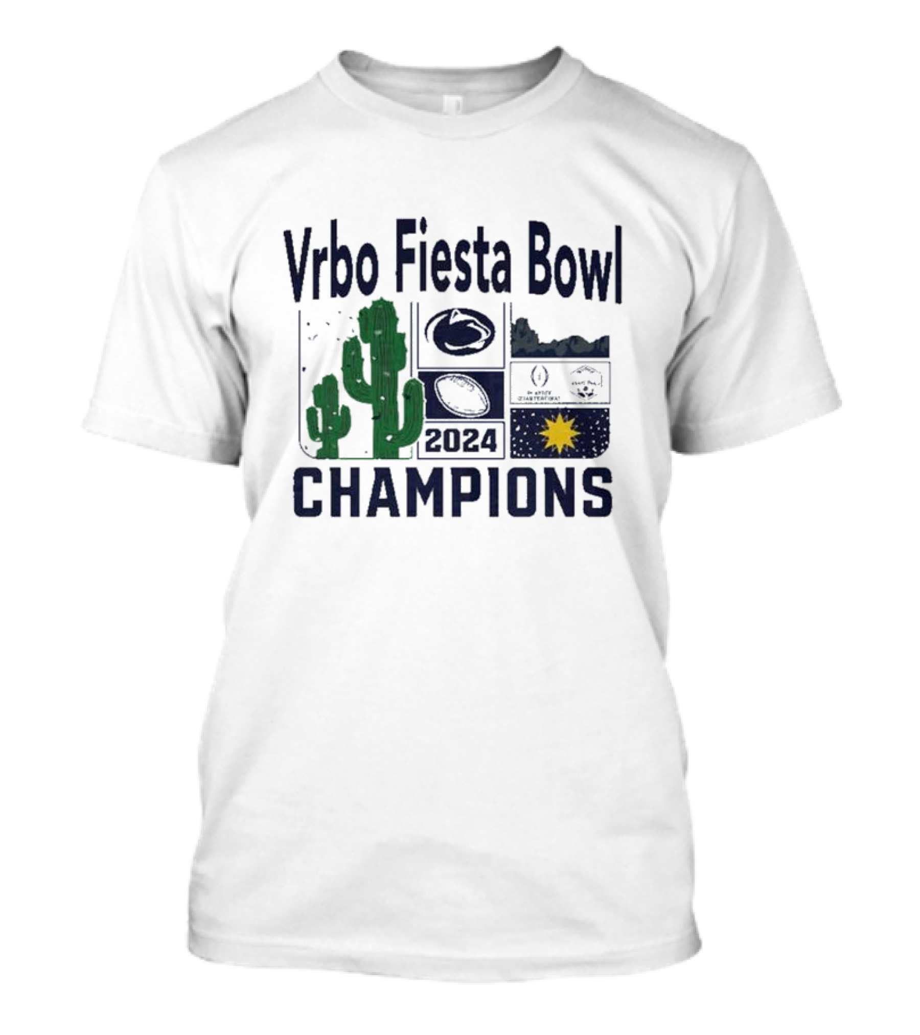 Vrbo Fiesta Bowl 2024 Champions Penn State Football T-Shirt