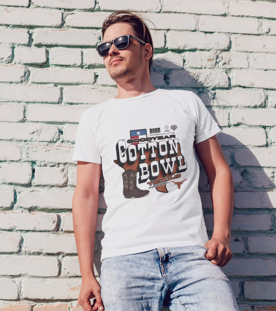 College Football Playoff 2025 Goodyear Cotton Bowl Texas Football Classic Bound T-Shirt