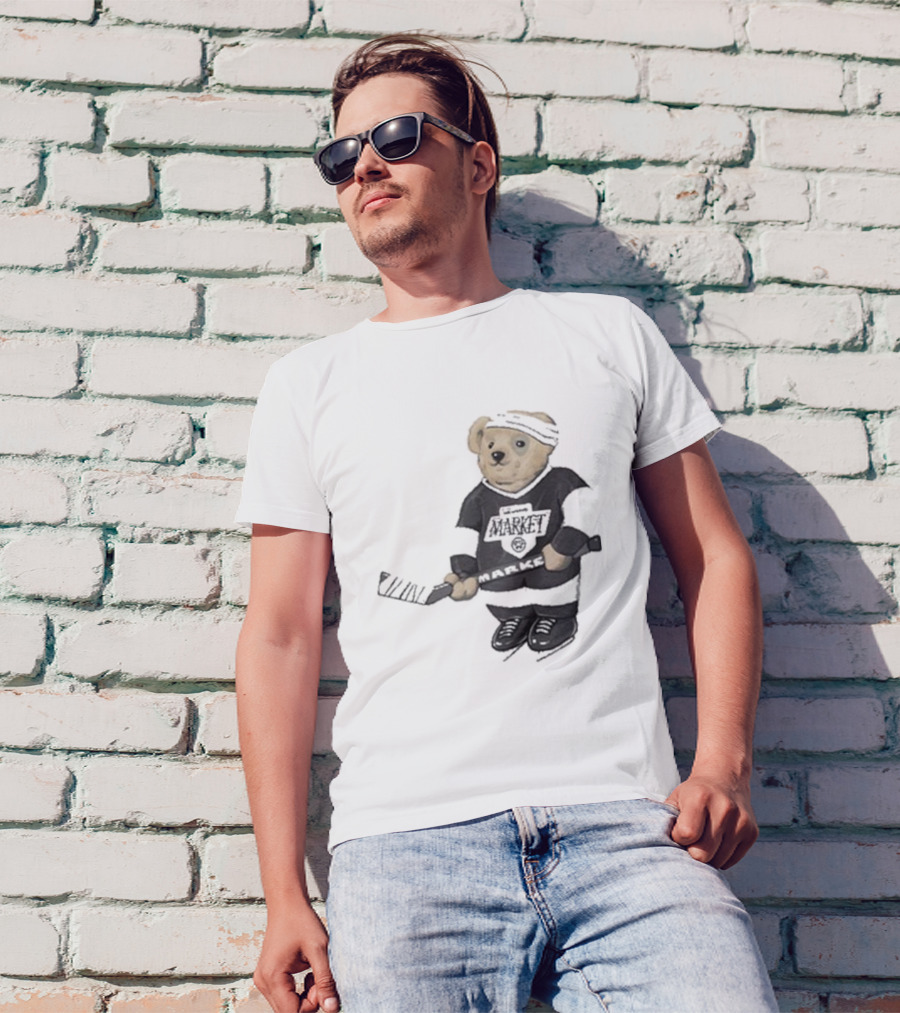 Union Market Hockey Bear T-Shirt