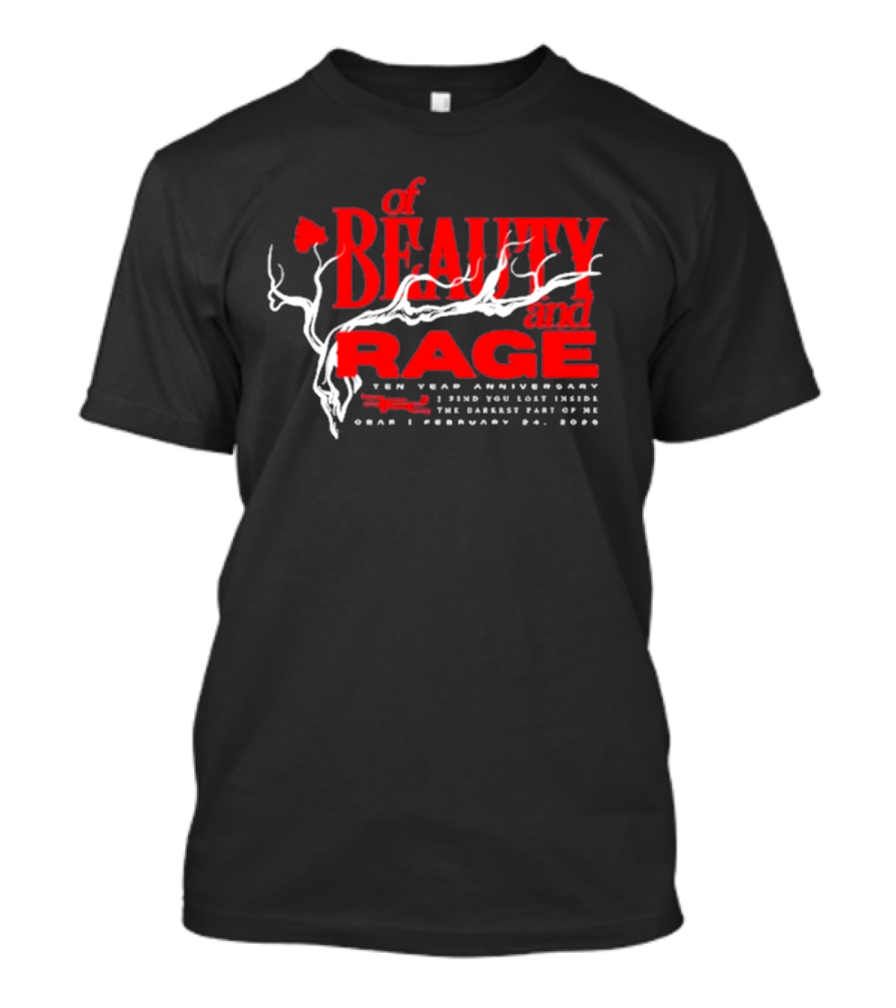 Of Beauty And Rage Ten Year Anniversary February 24 2006 T-Shirt