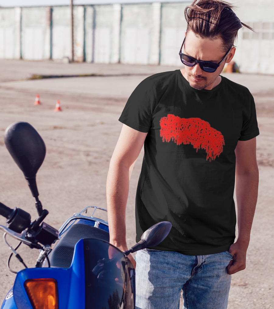 Mcneely Sanguisugabogg Red Dripping Text T-Shirt