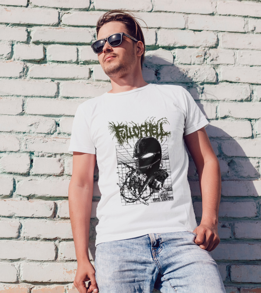 Full Of Hell Zipper Mask Brutal T-Shirt