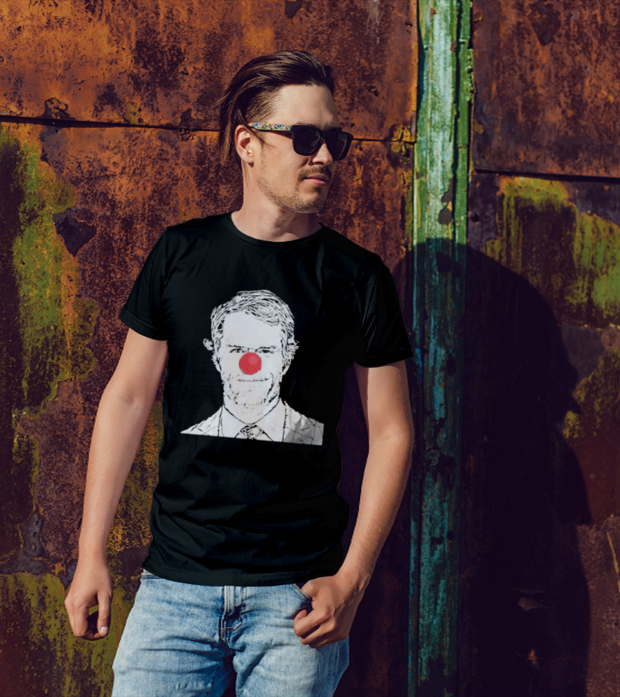 Bleed Philly Greg Olsen Clown Portrait With Red Nose T-Shirt