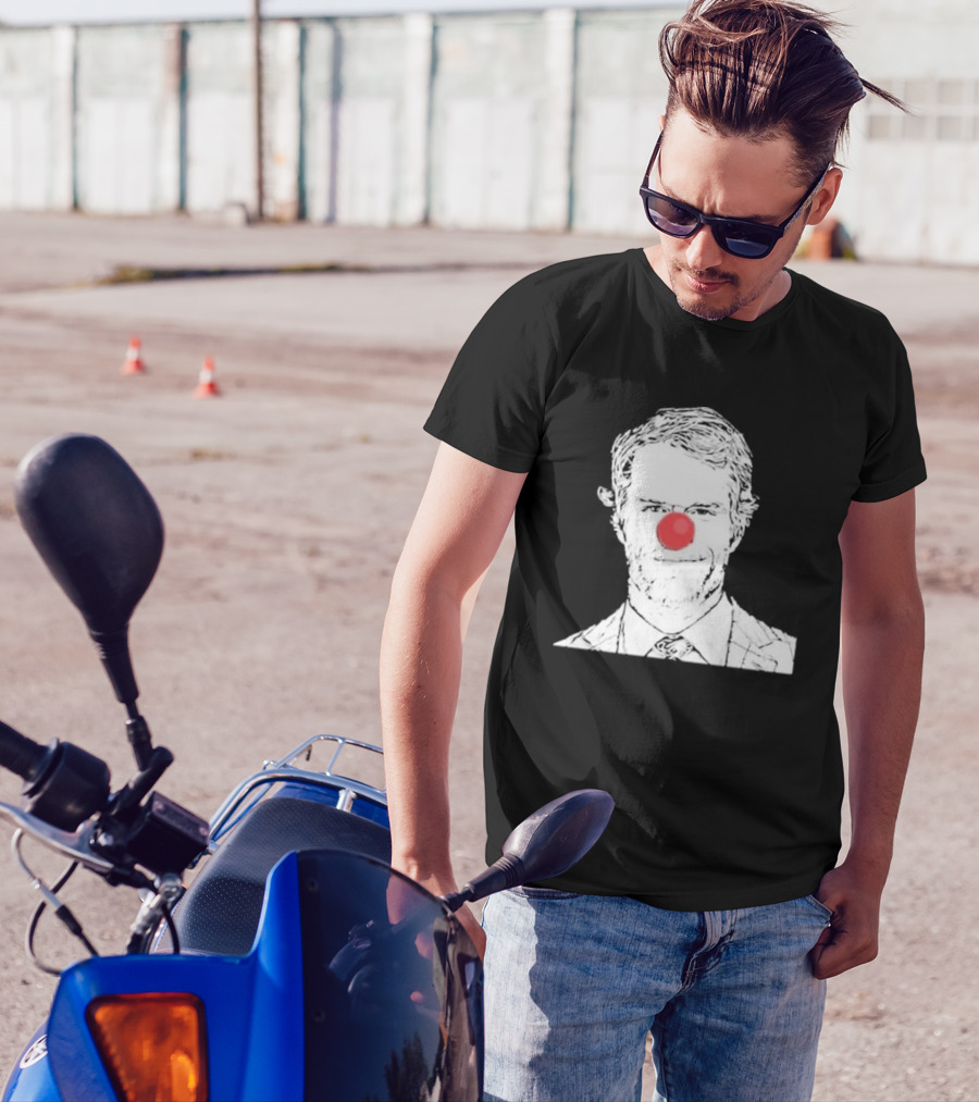 Bleed Philly Greg Olsen Clown Portrait With Red Nose T-Shirt