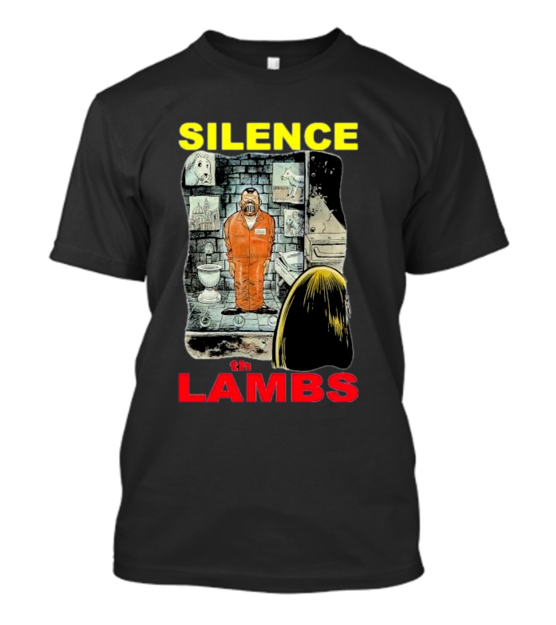 Silence Of The Lambs Zombie Daily Hannibal Lecter Prison Scene T-Shirt