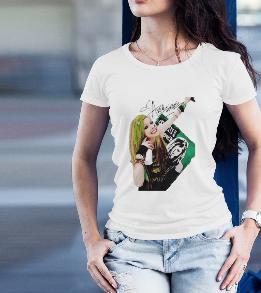 Avril Lavigne Signature Charity Me Img Green Energy Vibe T-Shirt