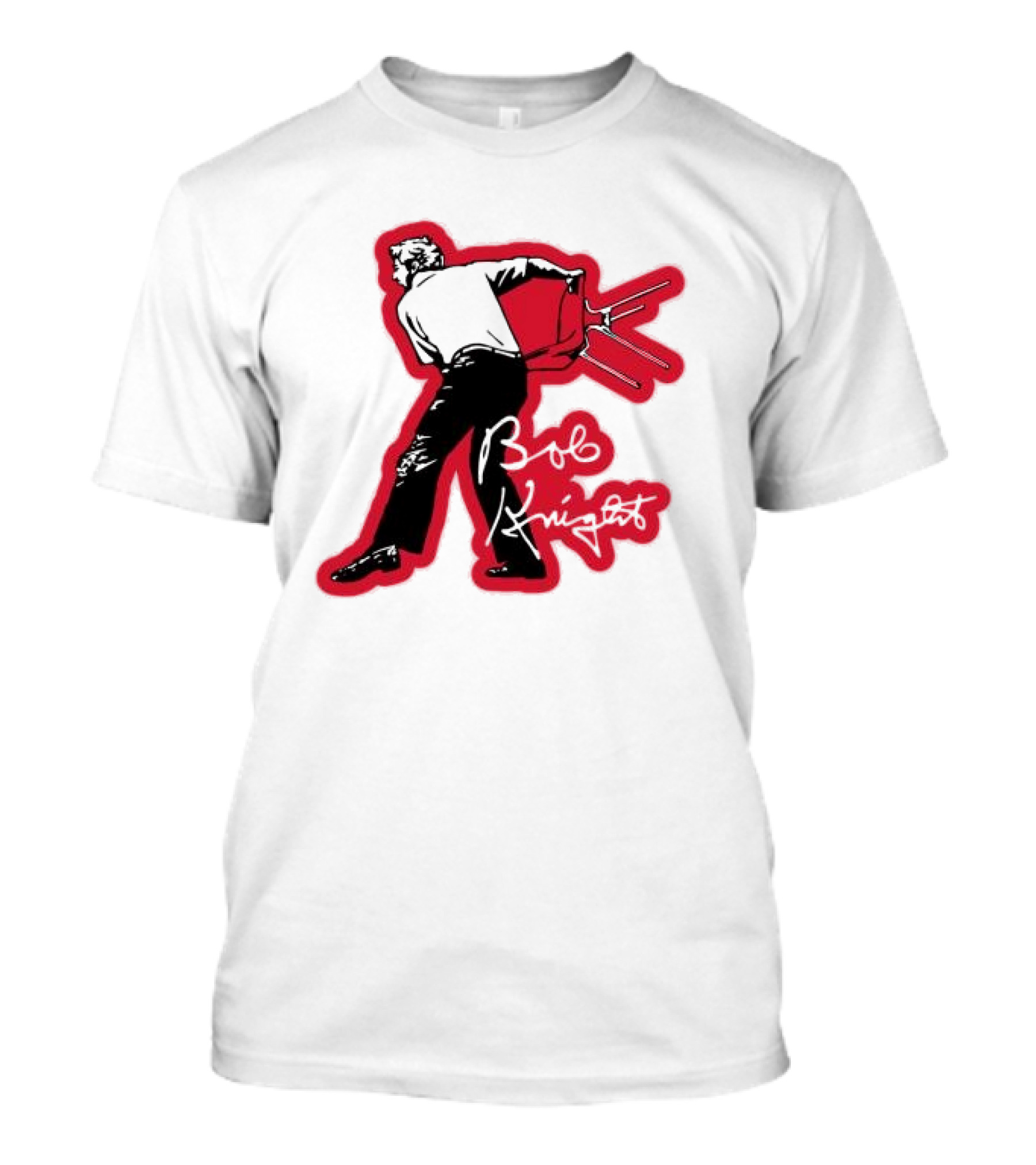 Bob Knight Throwing Chair Basketball Iconic Moment T-Shirt
