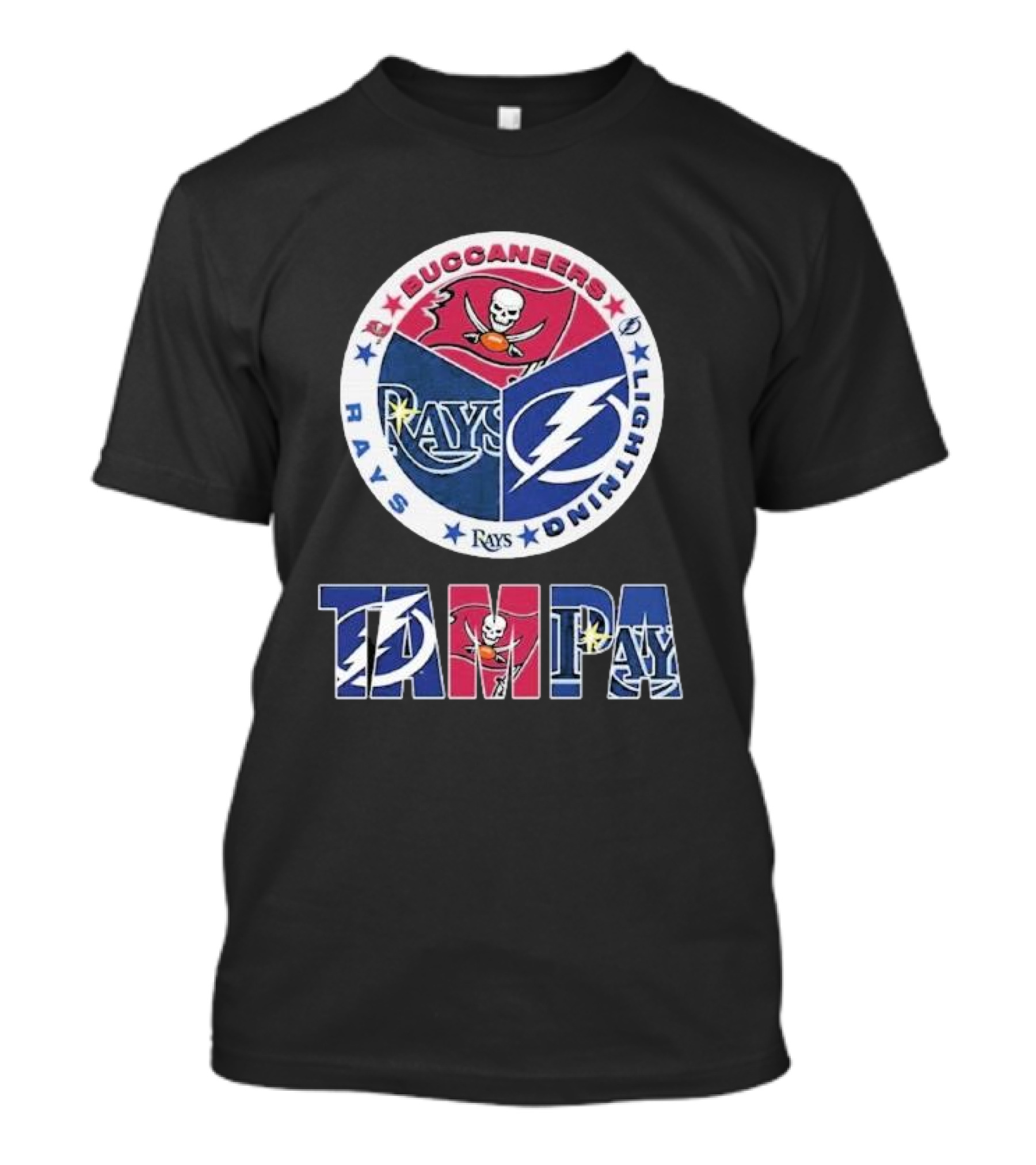 Tampa Bay Buccaneers Lightning Rays Sports T-Shirt