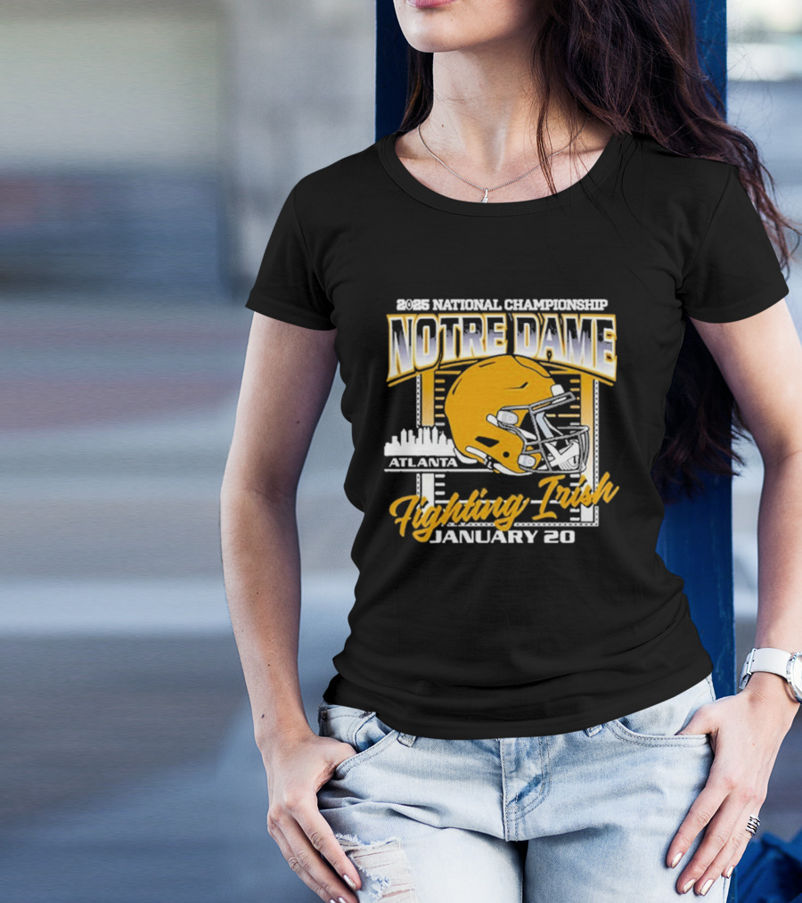 2025 National Championship Notre Dame Fighting Irish January 20 Atlanta T-Shirt