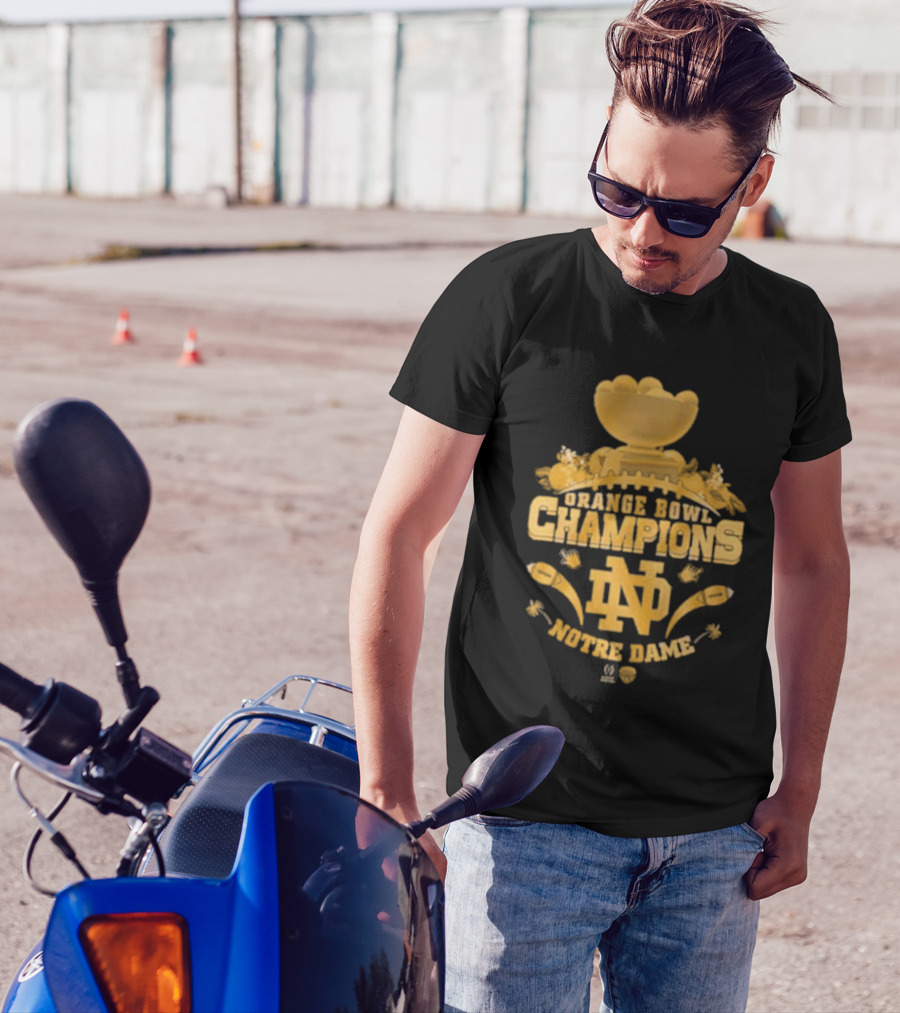 Notre Dame Orange Bowl Champions ND Golden 2025 T-Shirt