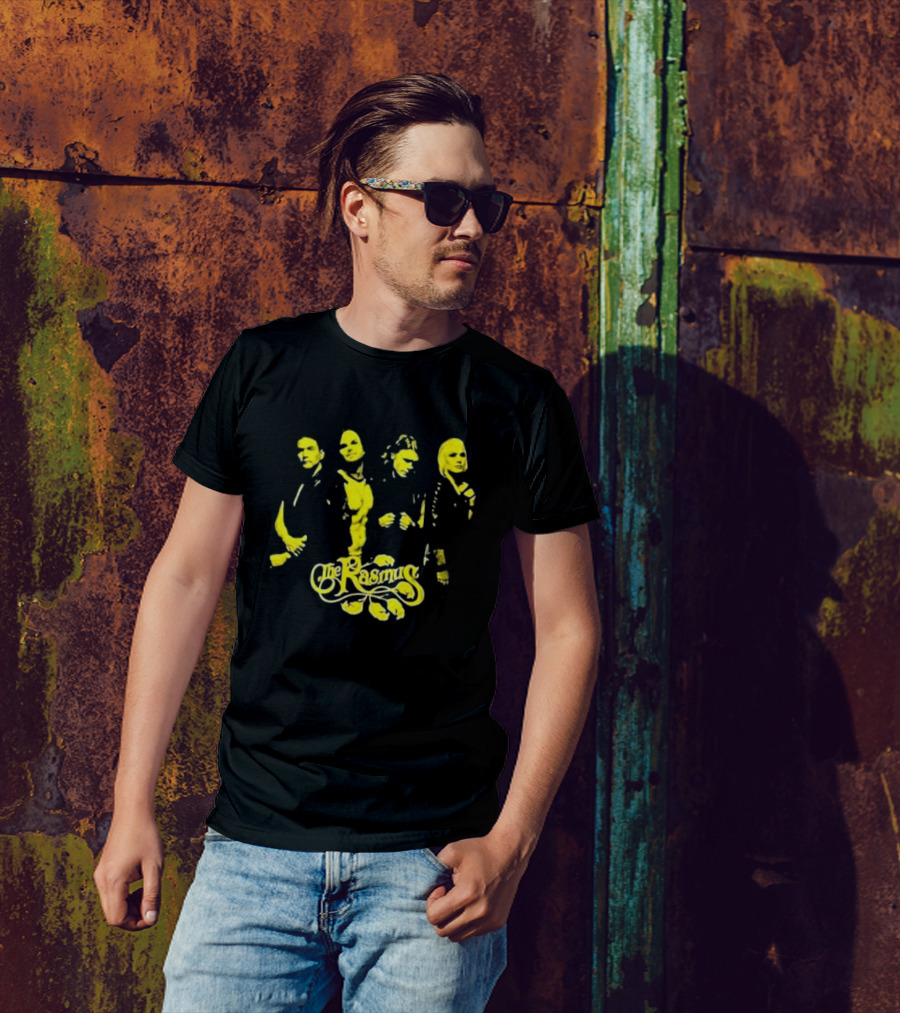 The Rasmus Band Yellow Portrait Live And Never Die T-Shirt