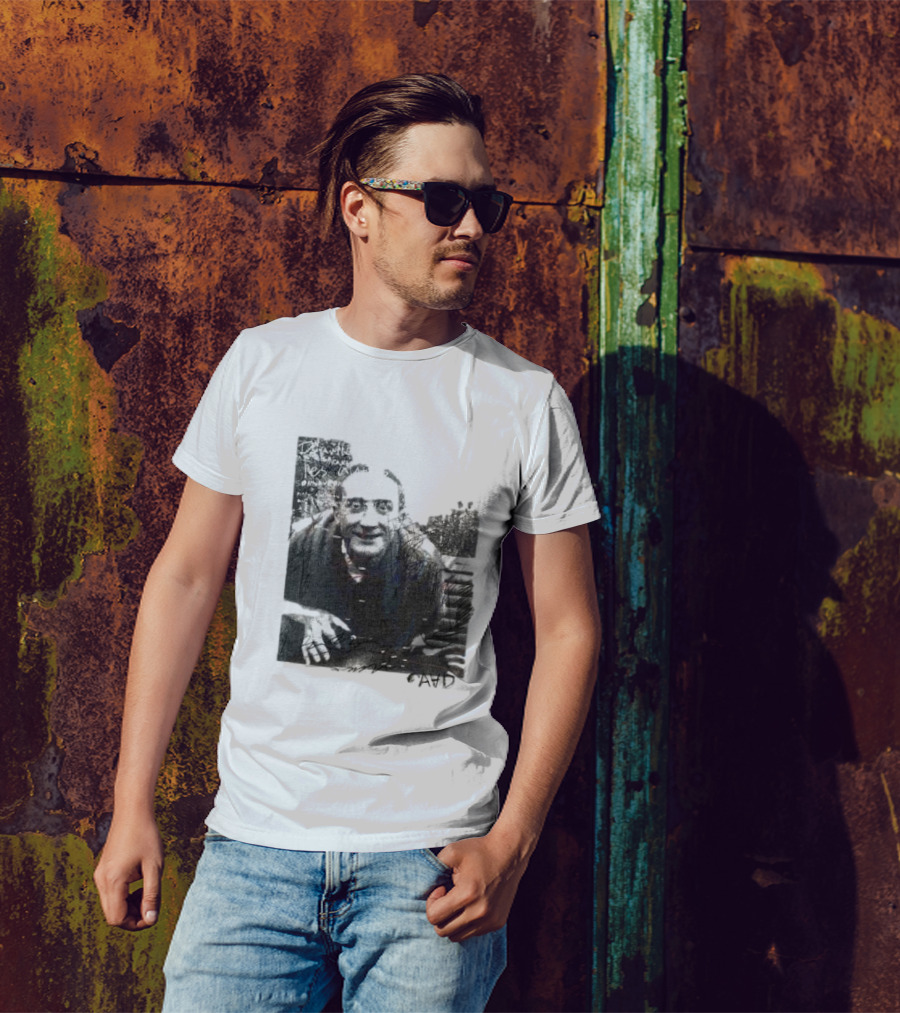 Duchamp Portrait AVID Text Compilation T-Shirt