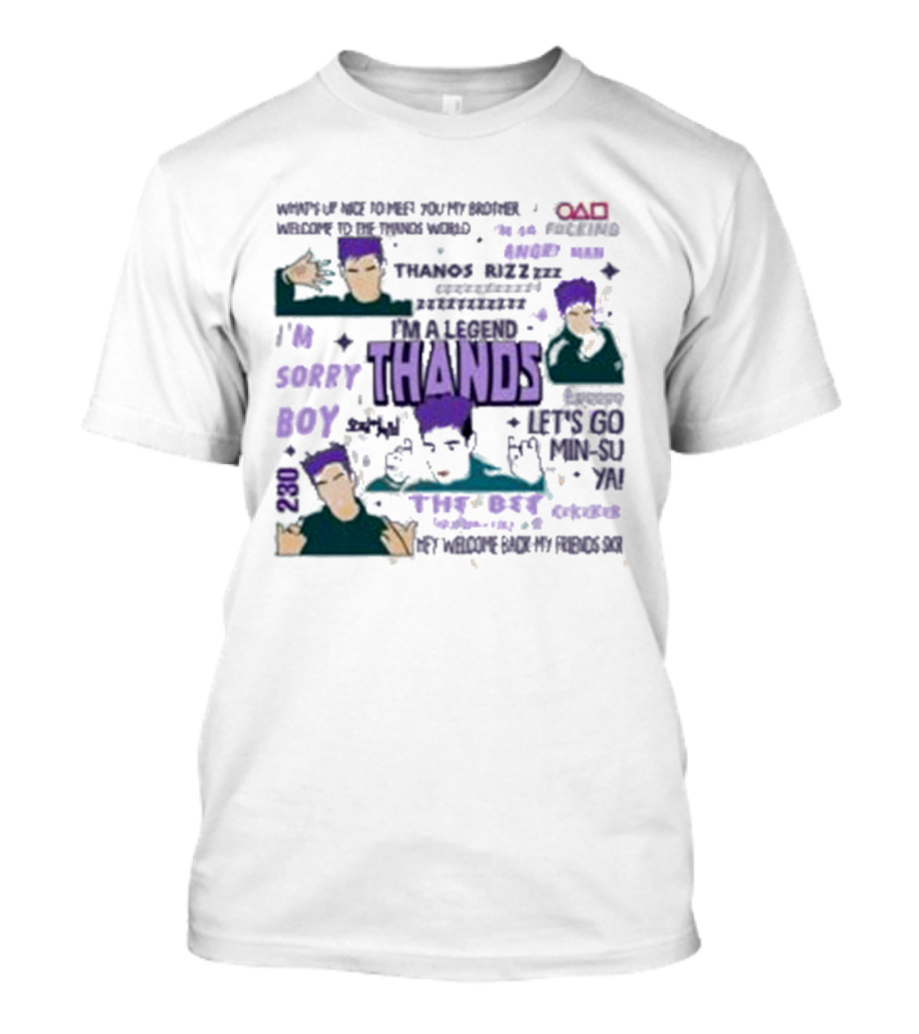 Thands I'm A Legend Welcome To Thanos World 230 Thanos Rizz T-Shirt