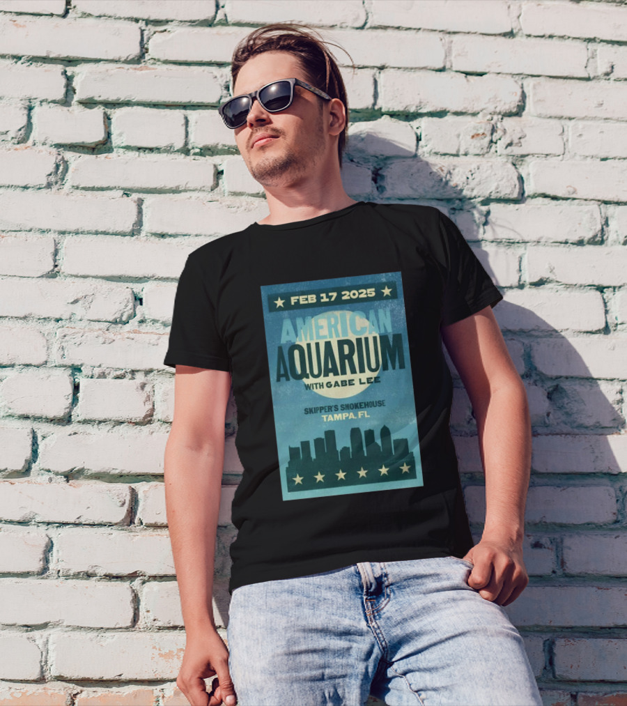 American Aquarium With Gabe Lee Feb 17, 2025 Skipper's Smokehouse Tampa FL T-Shirt