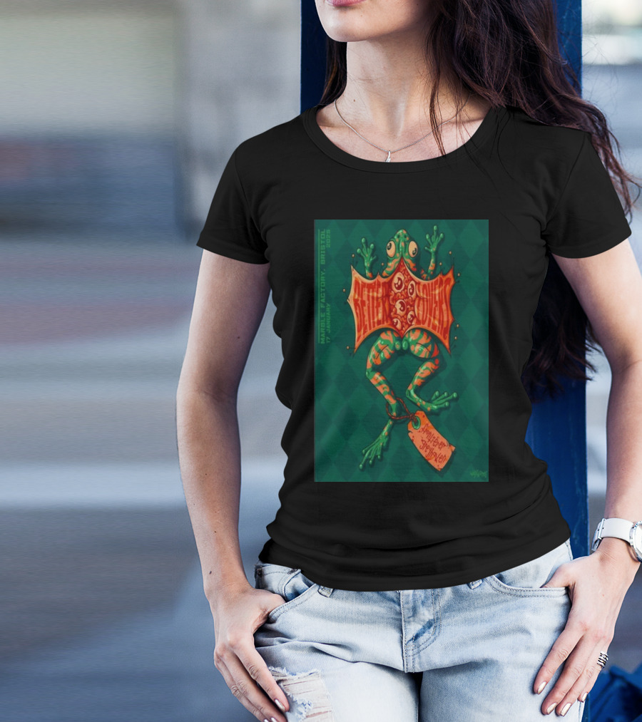Better Lovers Marble Factory Bristol UK January 17 2025 Frog T-Shirt