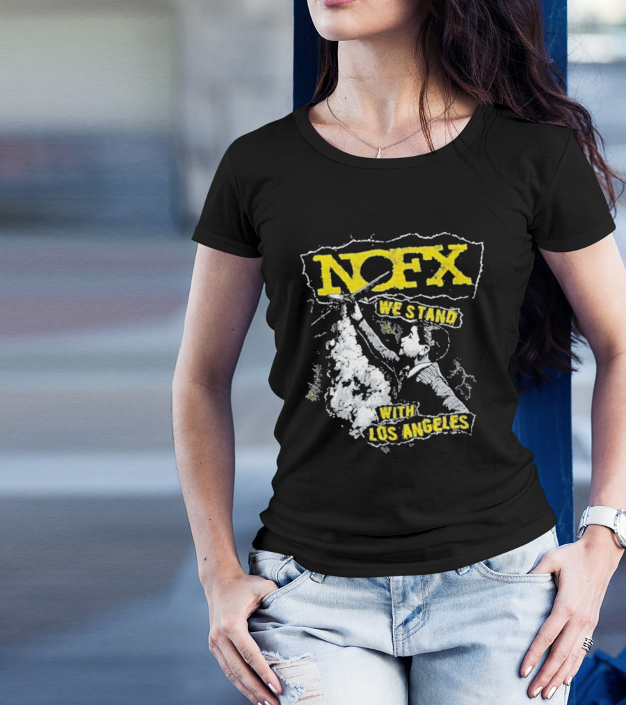 NOFX We Stand With Los Angeles Fire Relief Sebas Theriault T-Shirt