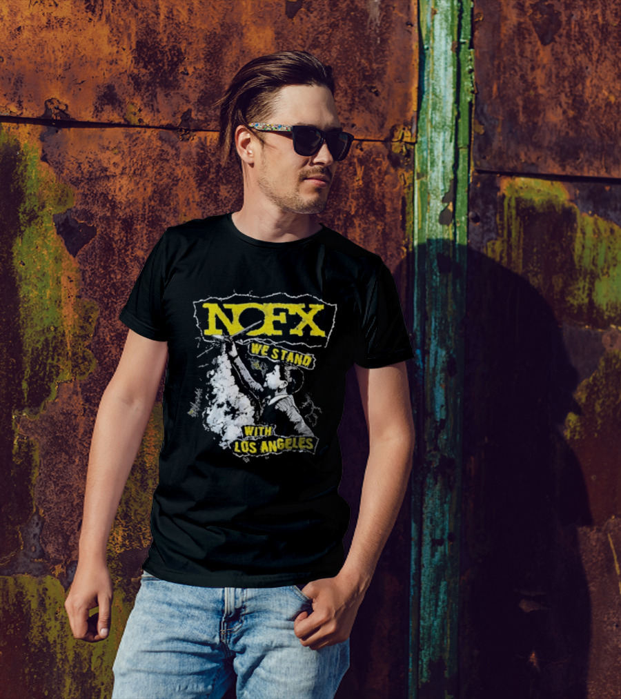 NOFX We Stand With Los Angeles Fire Relief Sebas Theriault T-Shirt
