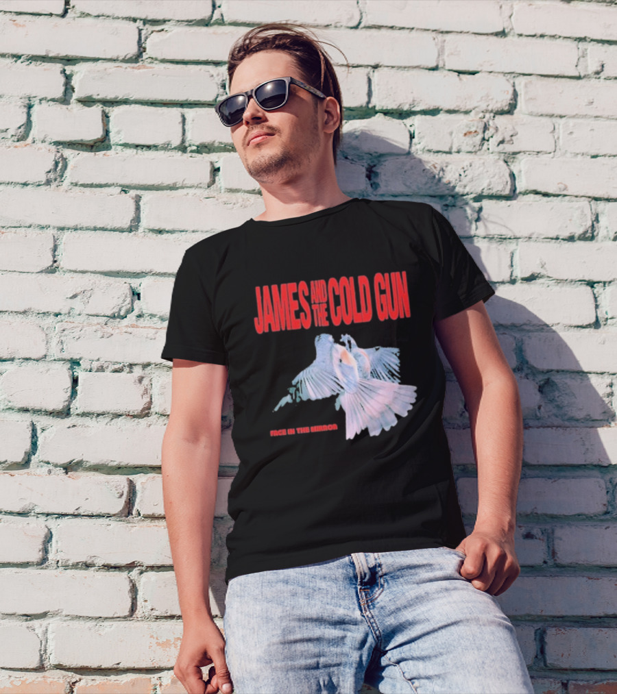 James And The Cold Gun Face In The Mirror Birds Image T-Shirt