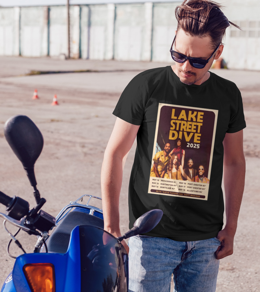 Lake Street Dive 2025 Tour Providence Huntington Montclair Port Chester Allentown T-Shirt
