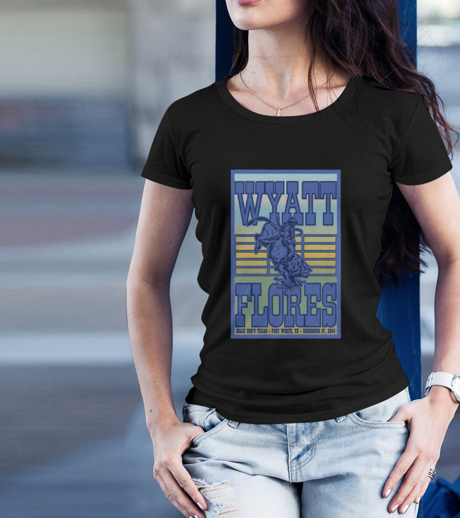 Wyatt Flores December 27 2024 Billy Bob’s Texas Fort Worth Rodeo T-Shirt