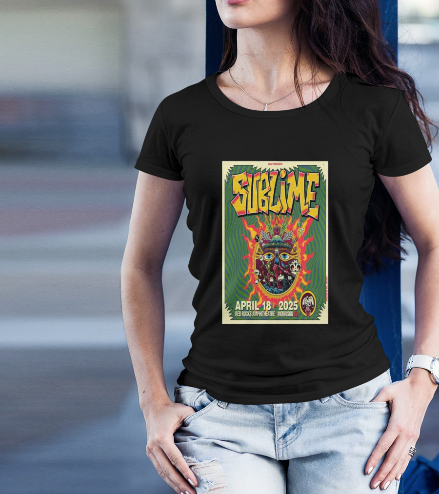 Sublime Tour 2025 Red Rocks Amphitheatre April 18 Morrison CO T-Shirt