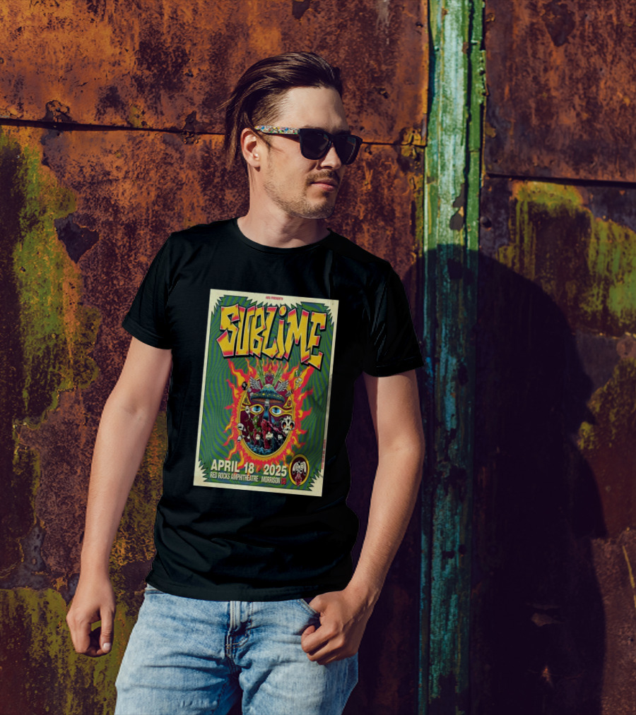 Sublime Tour 2025 Red Rocks Amphitheatre April 18 Morrison CO T-Shirt