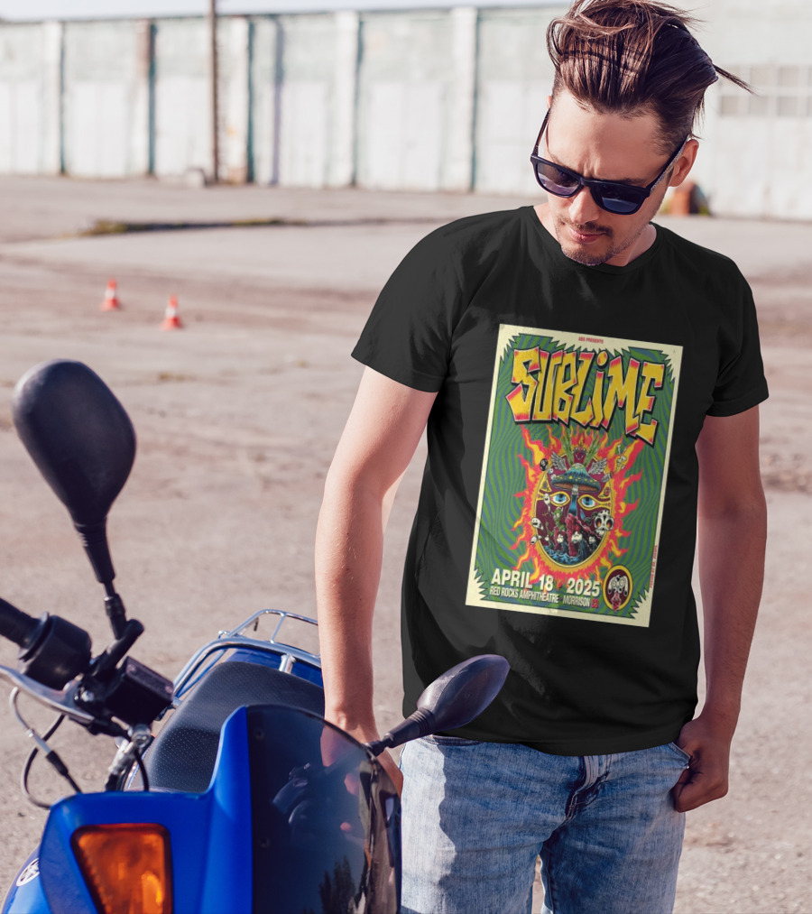 Sublime Tour 2025 Red Rocks Amphitheatre April 18 Morrison CO T-Shirt