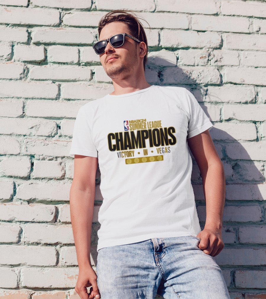 NBA2K24 Summer League Champions Victory In Vegas Cleveland Cavaliers T-Shirt