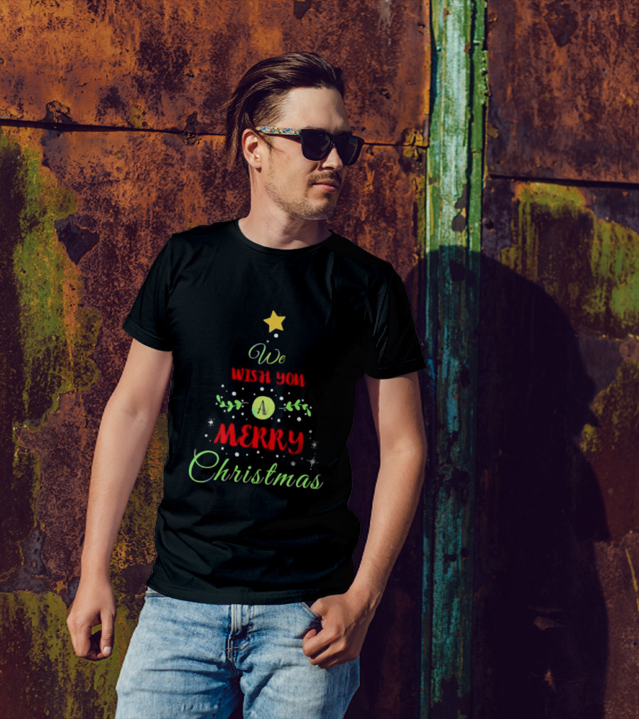 We Wish You A Merry Christmas Tree T-Shirt