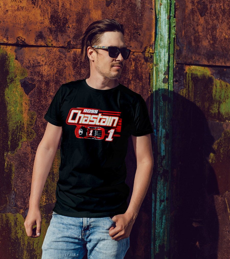 Ross Chastain 1 Racing Car Number One T-Shirt