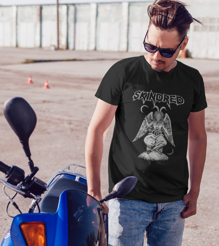 Skindred True Newportian Ragga Metal Angel With Wings And Horns T-Shirt