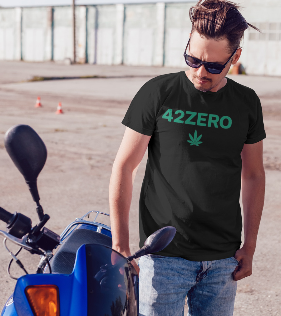 Smashing Pumpkins 42Zero 420 Marijuana Leaf Design T-Shirt