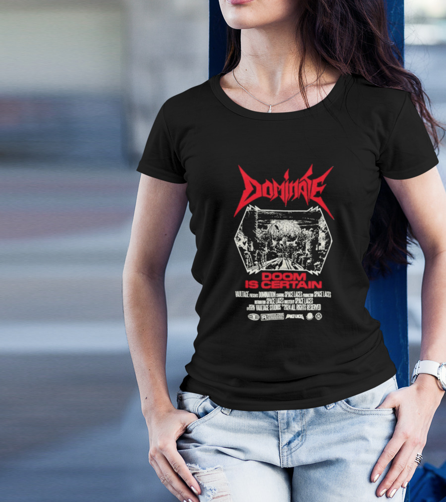 Dominate Doom Is Certain Tour 2023 Space Laces Special Guest T-Shirt