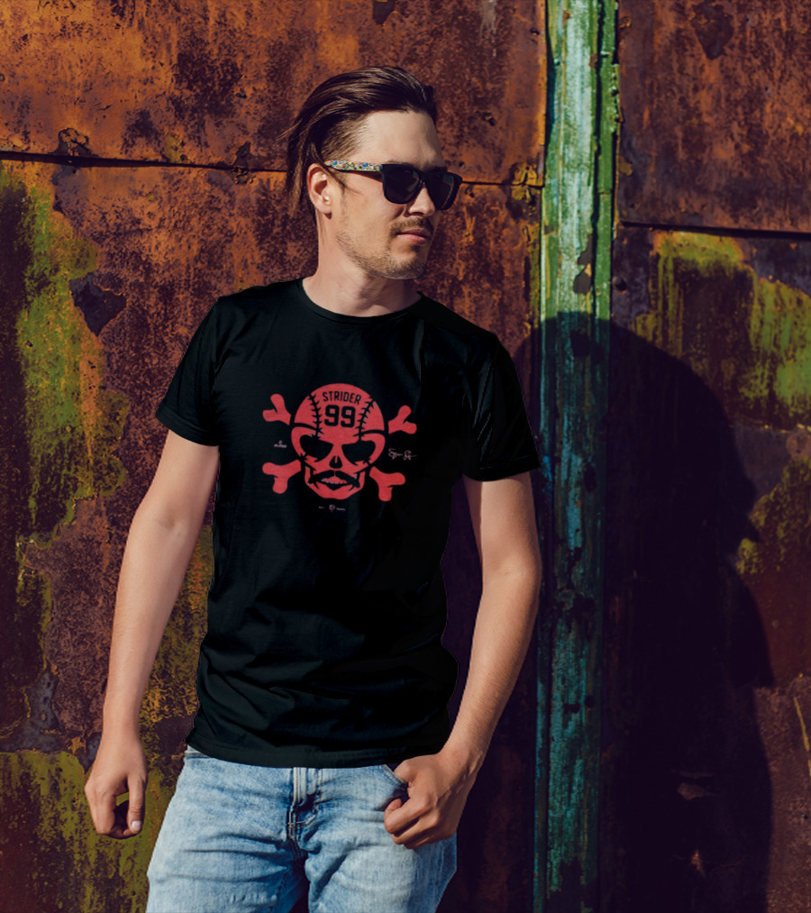 Spencer Strider 99 Skull Crossbones Atlanta Braves T-Shirt