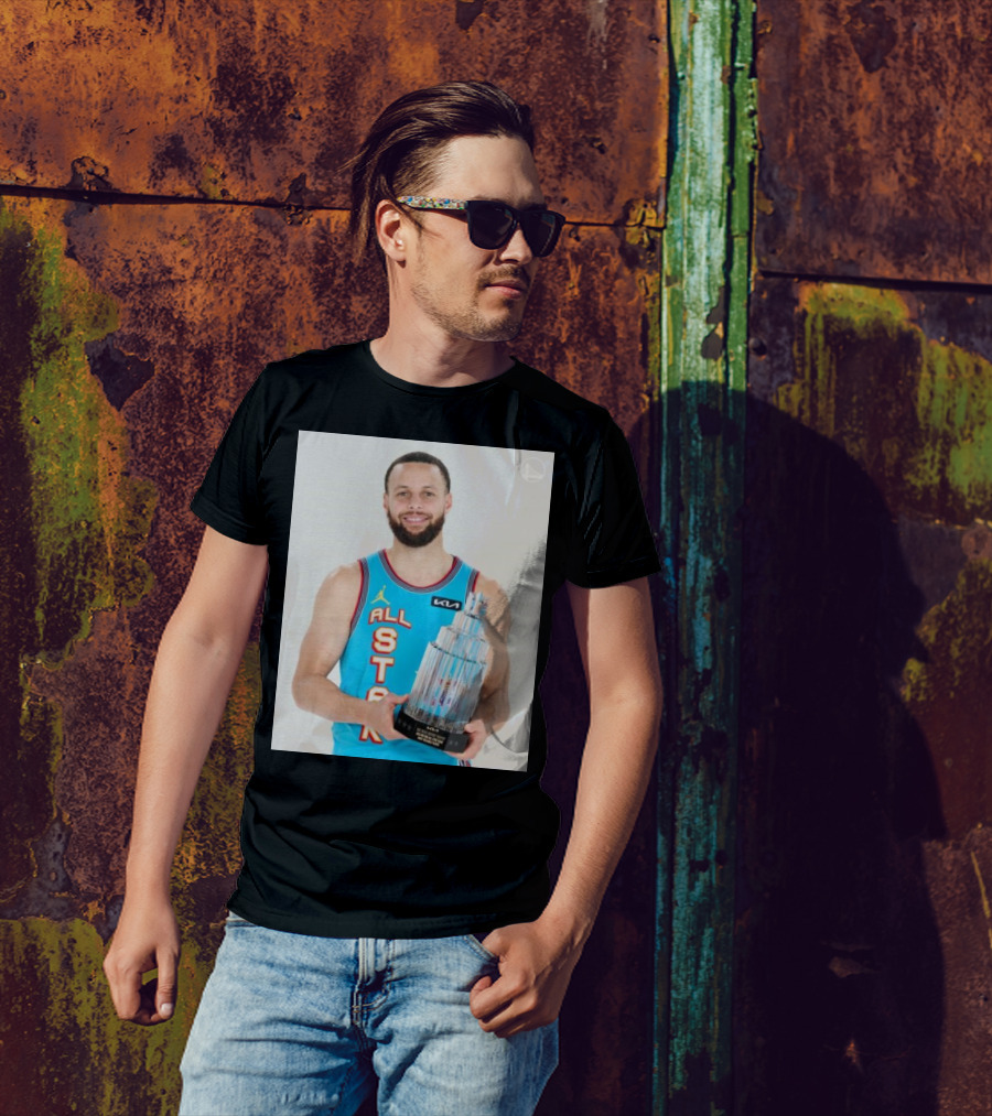 Stephen Curry MVP NBA All-Star Game 2025 Trophy Winner KIA Jordan Basketball T-Shirt