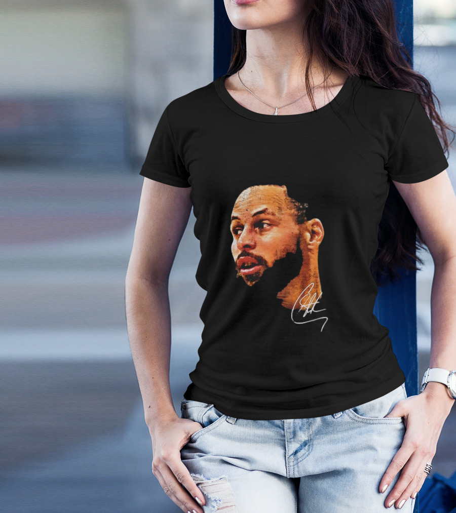 Stephen Curry NBA Big Face Signature T-Shirt