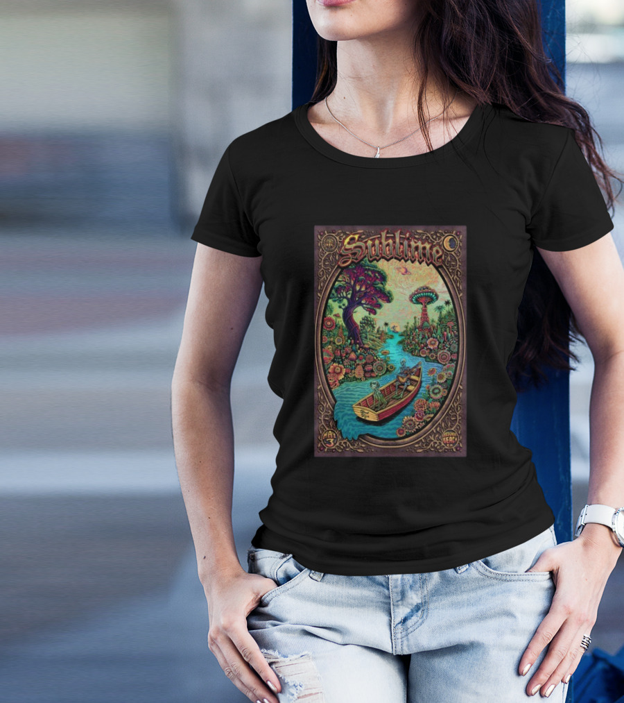 Sublime BeachLife Redondo Beach CA May 3 2025 Tour Psychedelic Artwork T-Shirt