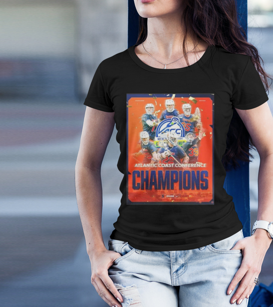 Syracuse Orange Men’s Lacrosse Atlantic Coast Conference Champions 2025 T-Shirt