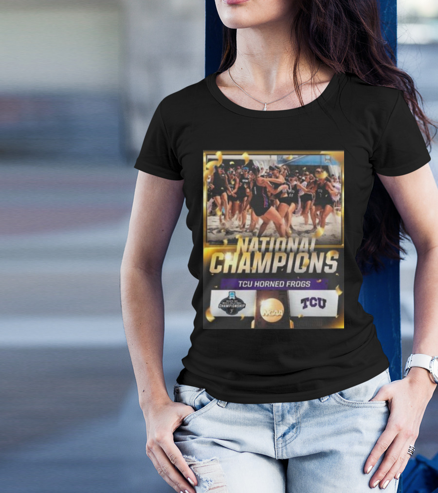 TCU Horned Frogs National Champions NCAA Women’s Beach Volleyball 2025 T-Shirt