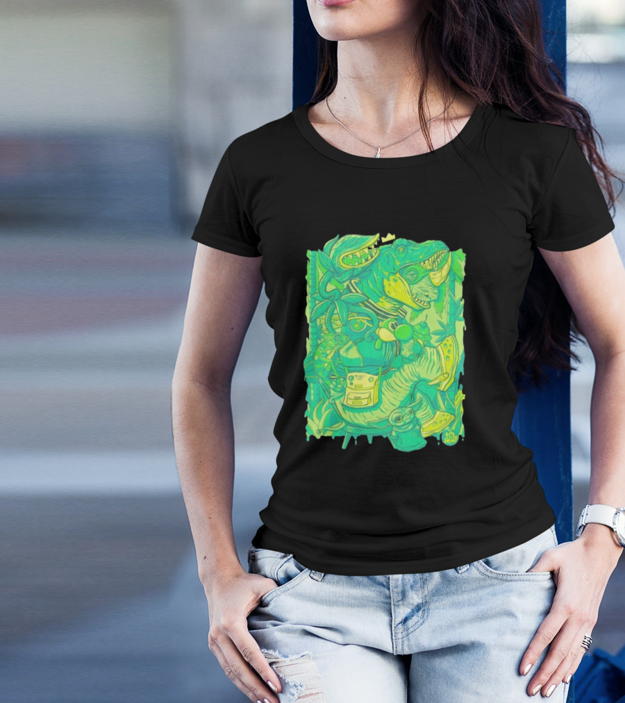 Ten Hundred Green Rhino 10 Hun Adventure T-Shirt