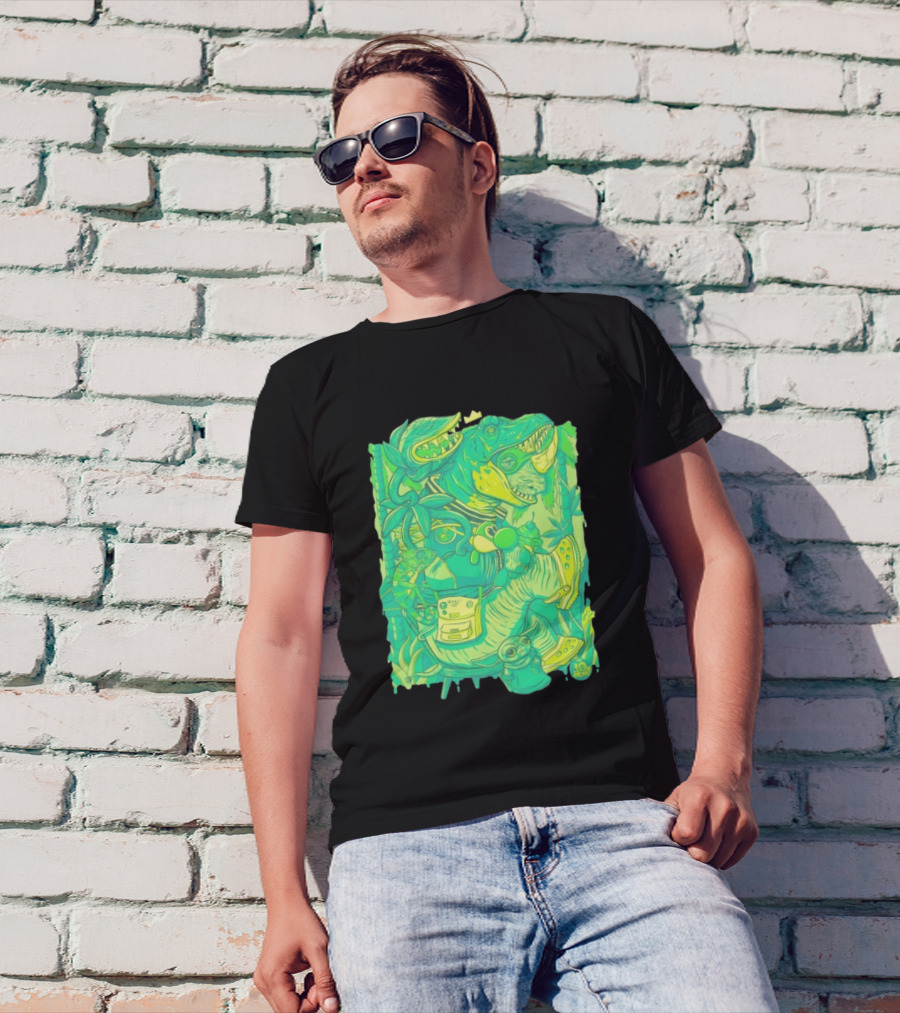 Ten Hundred Green Rhino 10 Hun Adventure T-Shirt