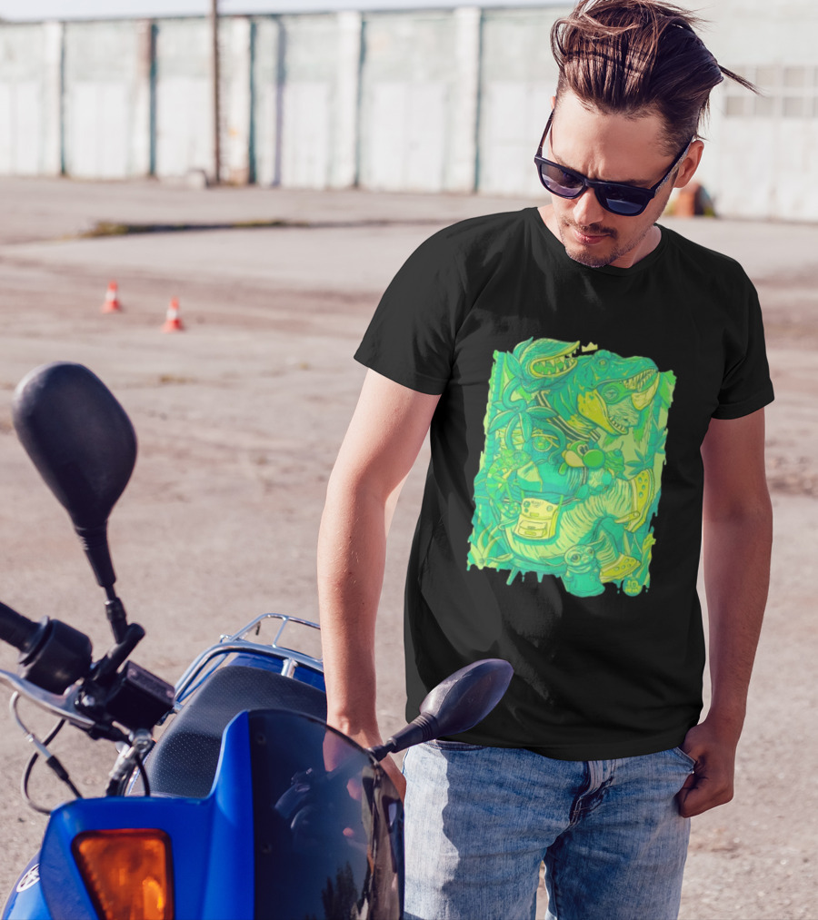 Ten Hundred Green Rhino 10 Hun Adventure T-Shirt