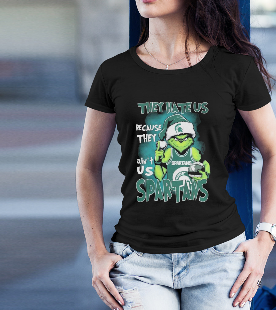The Grinch They Hate Us Because They Ain’t Us Spartans T-Shirt