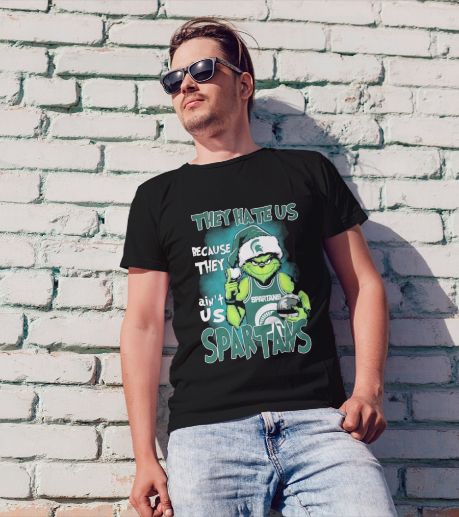 The Grinch They Hate Us Because They Ain’t Us Spartans T-Shirt