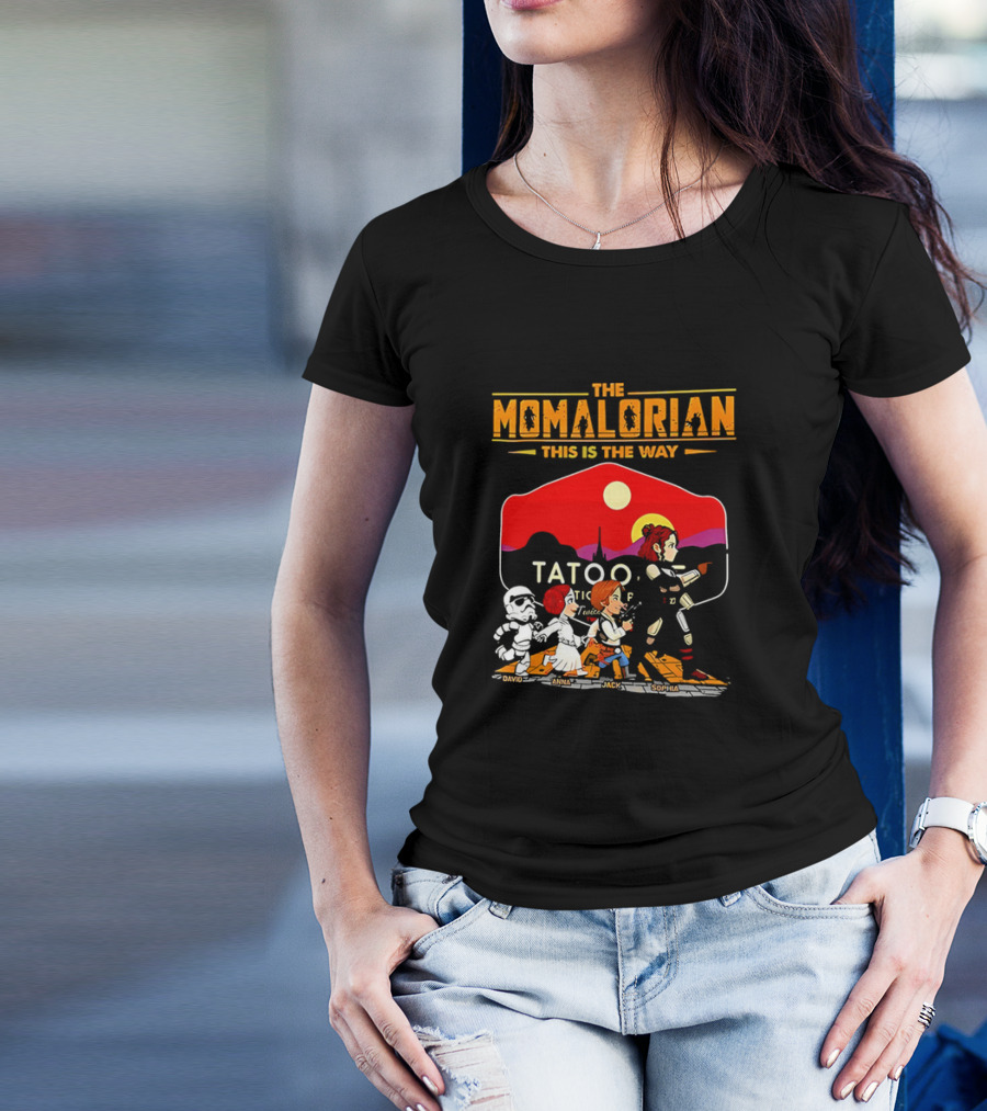 The Momalorian This Is The Way Tatooine Cartoon Adventure T-Shirt