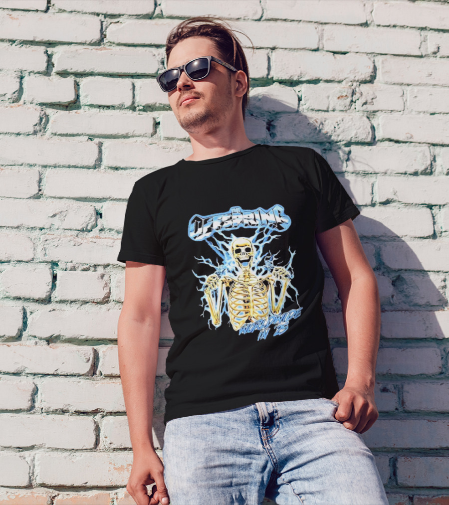 The Offspring 2025 Worldwide Electric Skeleton Tour Japan Australia Dates T-Shirt
