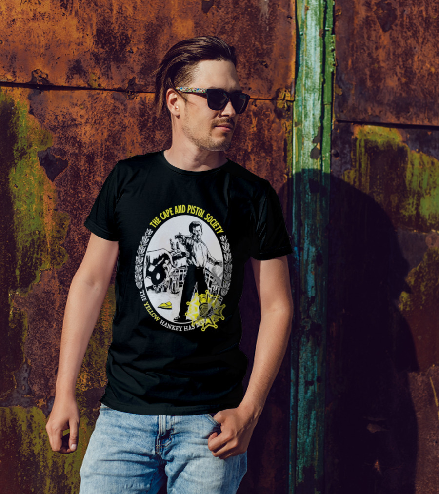 The Righteous Gemstones The Cape And Pistol Society Yellow Hankey Dropped Duelling T-Shirt