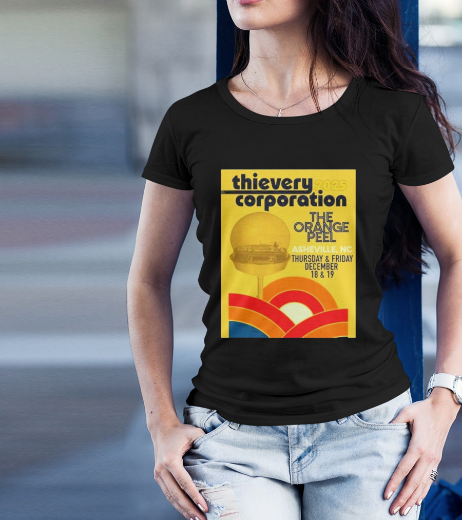 Thievery Corporation 2025 The Orange Peel Asheville NC December 18 & 19 T-Shirt